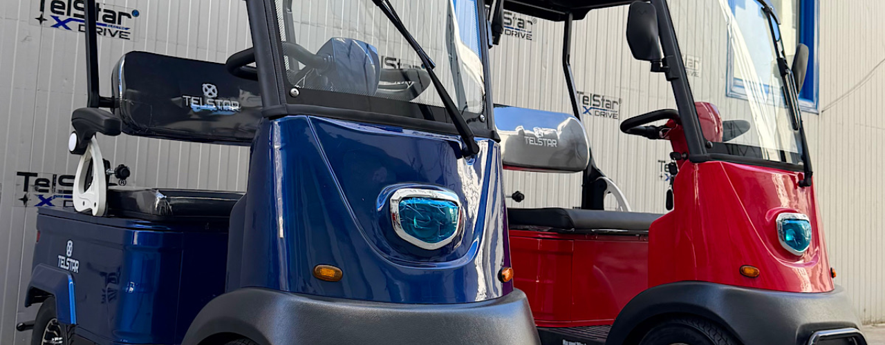 Електрическа четириколка GOLF-2 72V 23Ah 2-местна с покрив