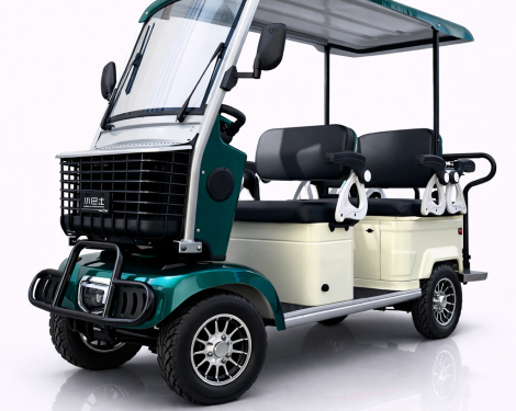 Електрическа четириколка GOLF-6 72V 23Ah 6-местна с покрив снимка 