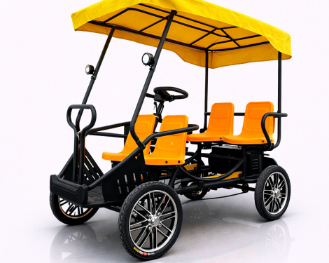 Електрическа рикша с педали Tourist-4 23Ah без регистрация снимка 