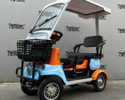 Електрическа четириколка Luxor 1500W 23Ah триместна с покрив Нов модел 2025 снимка 183