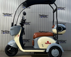 Електрическа триколка тип VESPA STYLE ROOF с покрив 60V 1500W снимка 207