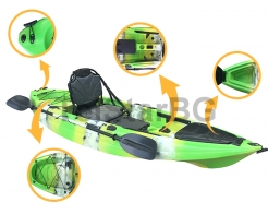 Едноместен риболовен каяк CODIA с луксозна седалка снимка 63